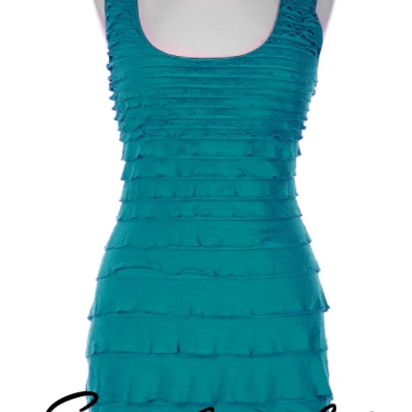 Max Studio Body Con Ruffle Dress XS - Picture 5 of 5